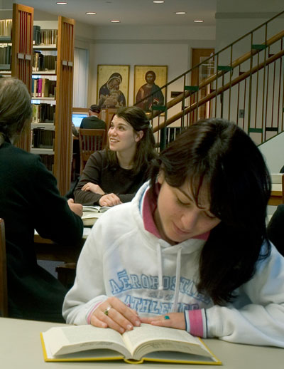 Studying in the Library