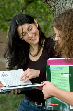 Students talking